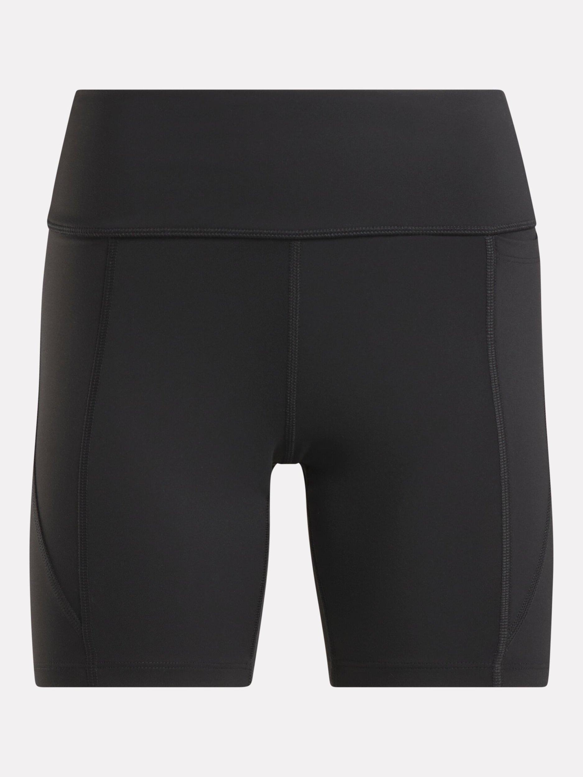 Product image 1 of 5, which shows Reebok Women's Performance Nylux Sports Shorts, Black, XS
