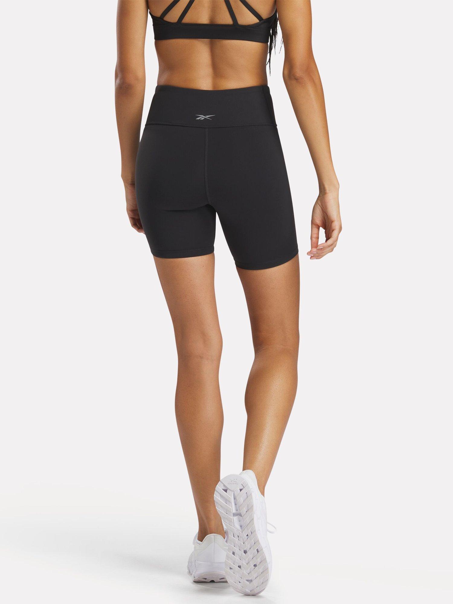 Product image 5 of 5, which shows Reebok Women's Performance Nylux Sports Shorts, Black, XS