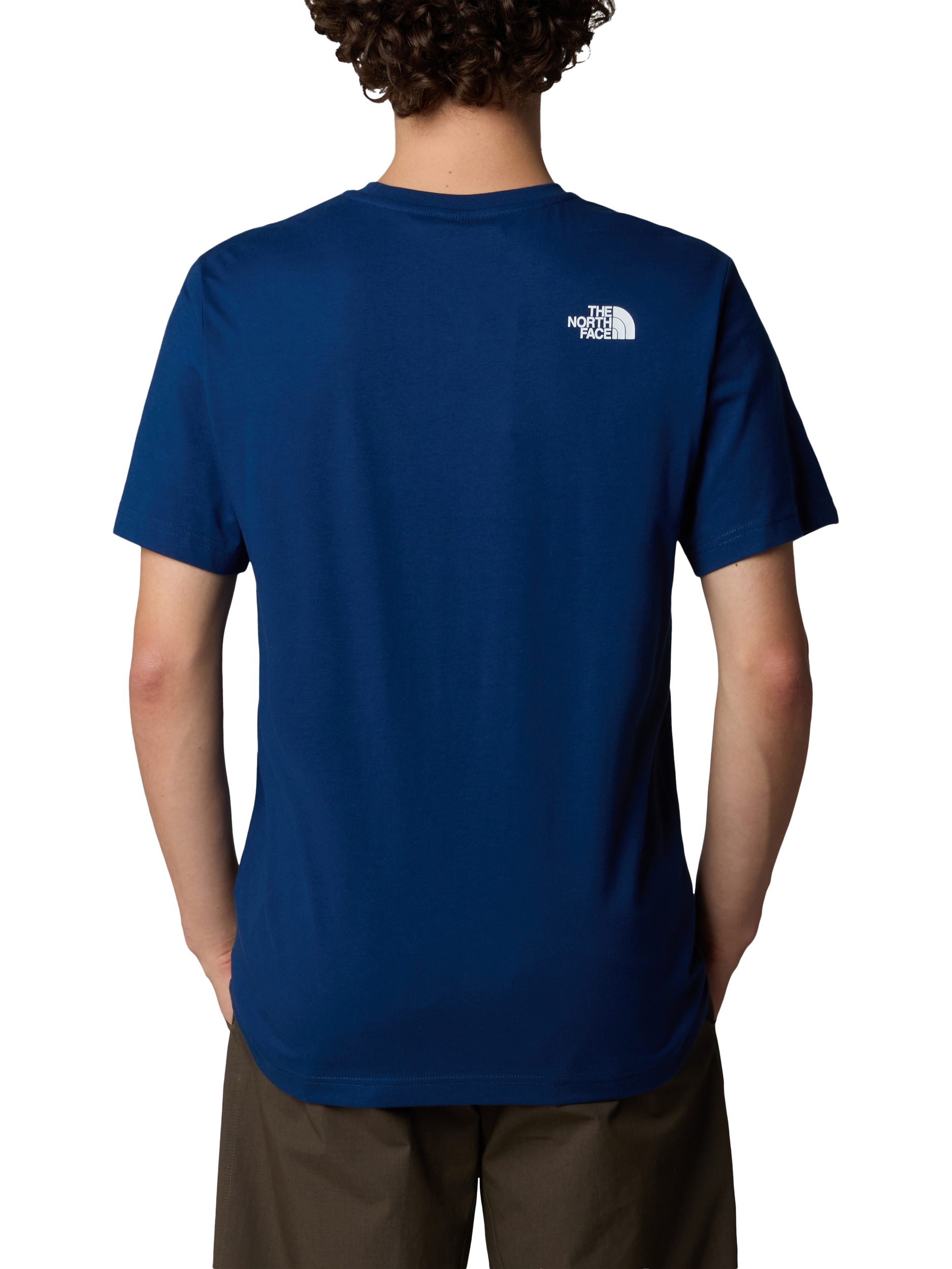 Product image 2 of 3, which shows The North Face NSE Cotton Regular Fit Short Sleeve T-Shirt, Estate Blue, S