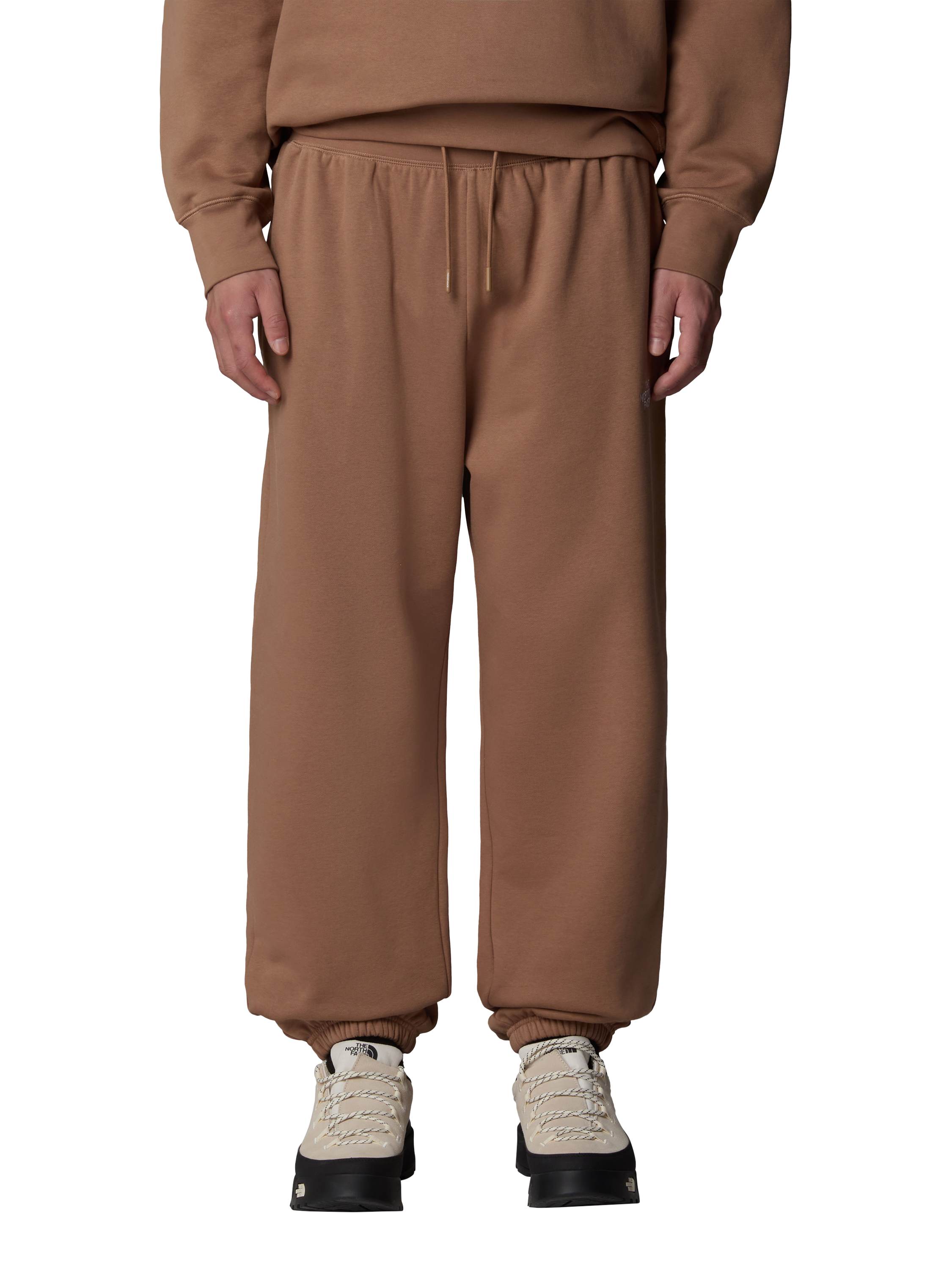 Product image 1 of 3, which shows The North Face Men's Essential Relaxed Straight Joggers, Latte, S