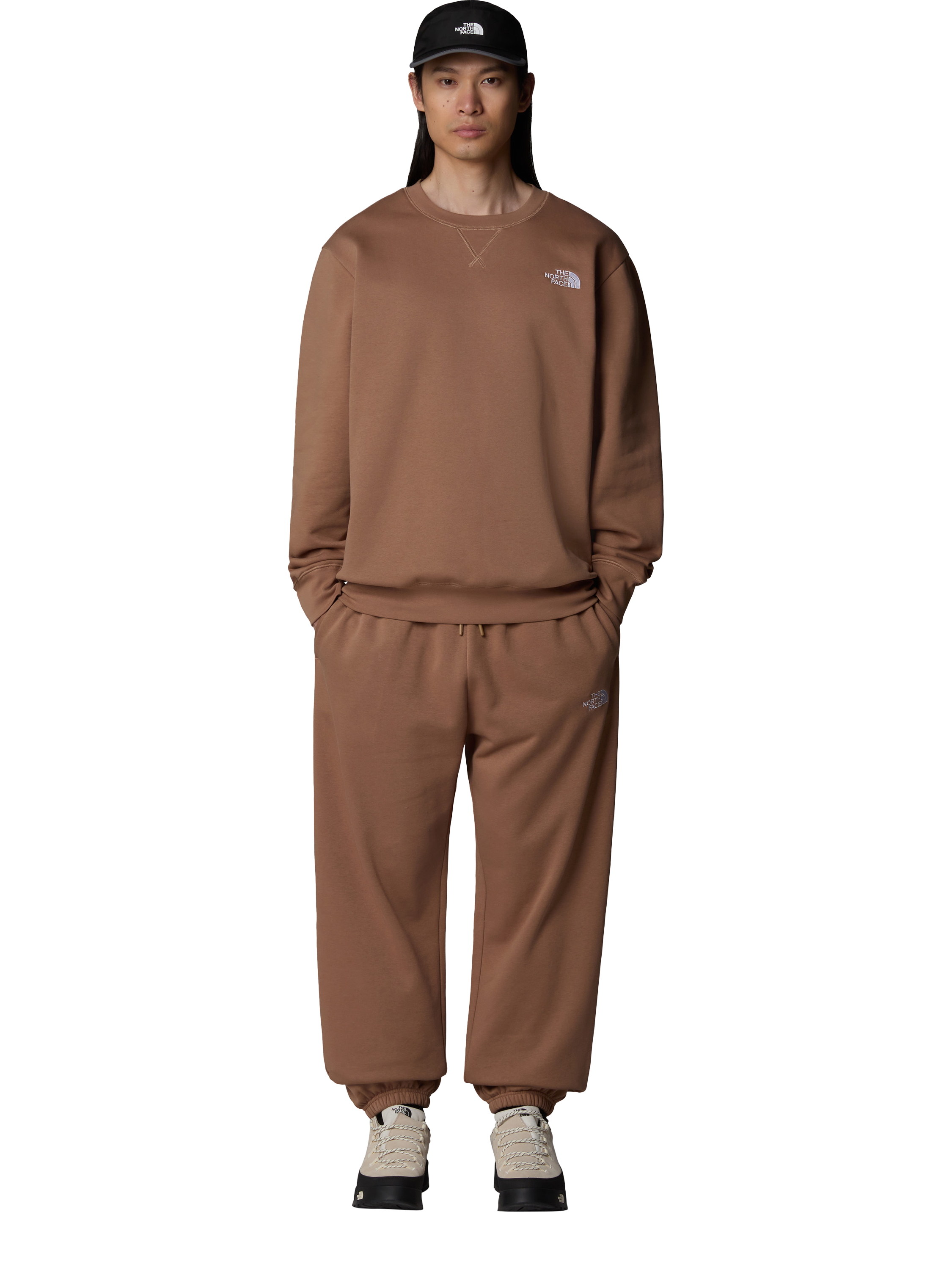 Product image 3 of 3, which shows The North Face Men's Essential Relaxed Straight Joggers, Latte, S