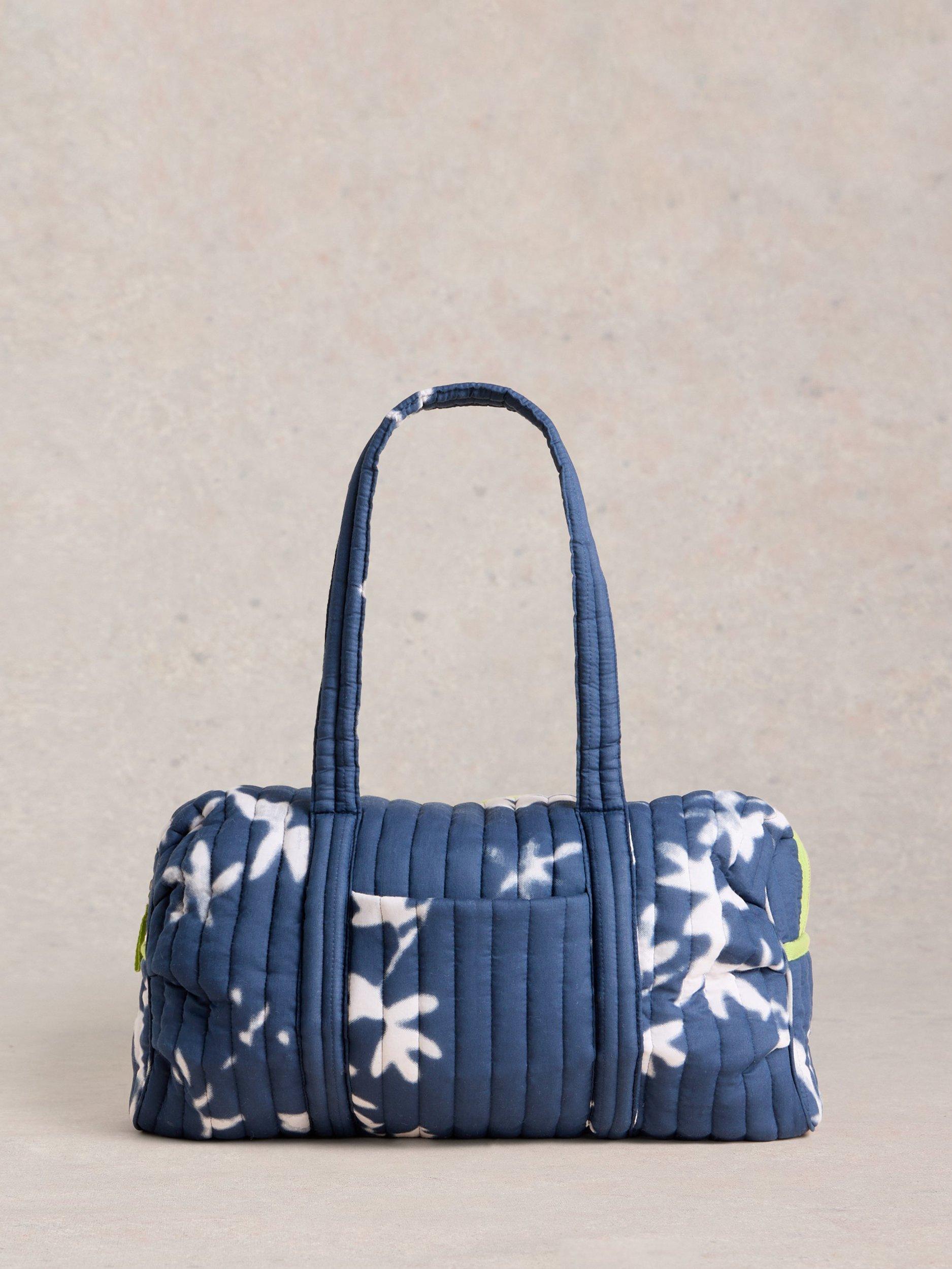 White Stuff Zoe Abstract Print Weekender Bag, Navy