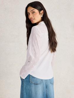 White Stuff Annie Pure Organic Cotton Shirt, Pale Ivory - view 2, Pale Ivory