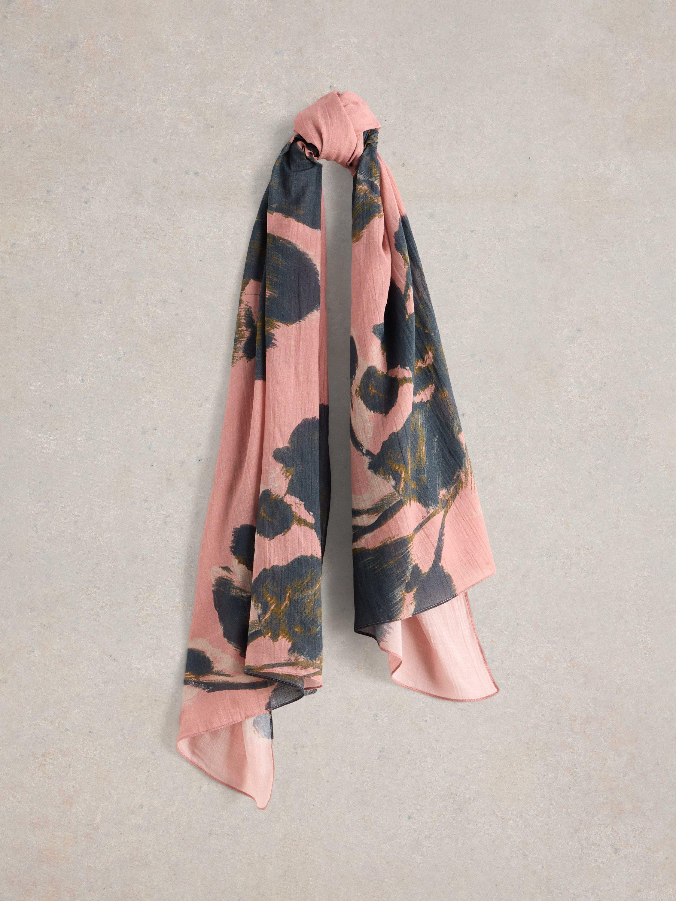 White Stuff Canyon Floral Scarf, Pink/Multi
