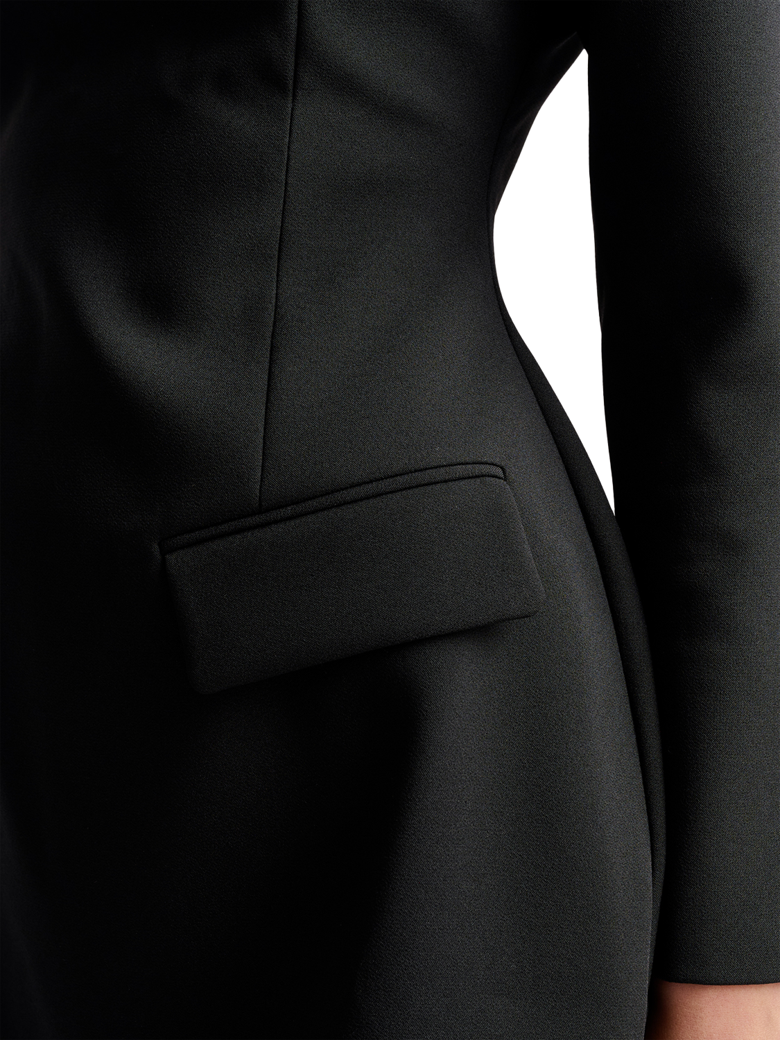 Product image 4 of 5, which shows Malina Leanna Mini Dress, Black, 8