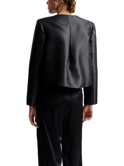 Malina Ruthie Slit Sleeve Top - view 2, Black