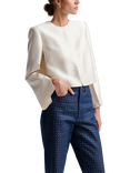 Malina Ruthie Slit Sleeve Top, Ivory