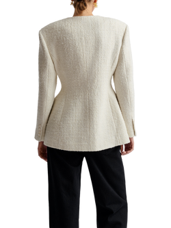 Malina Carol Wool Blend Blazer, Vanilla - view 2, Vanilla