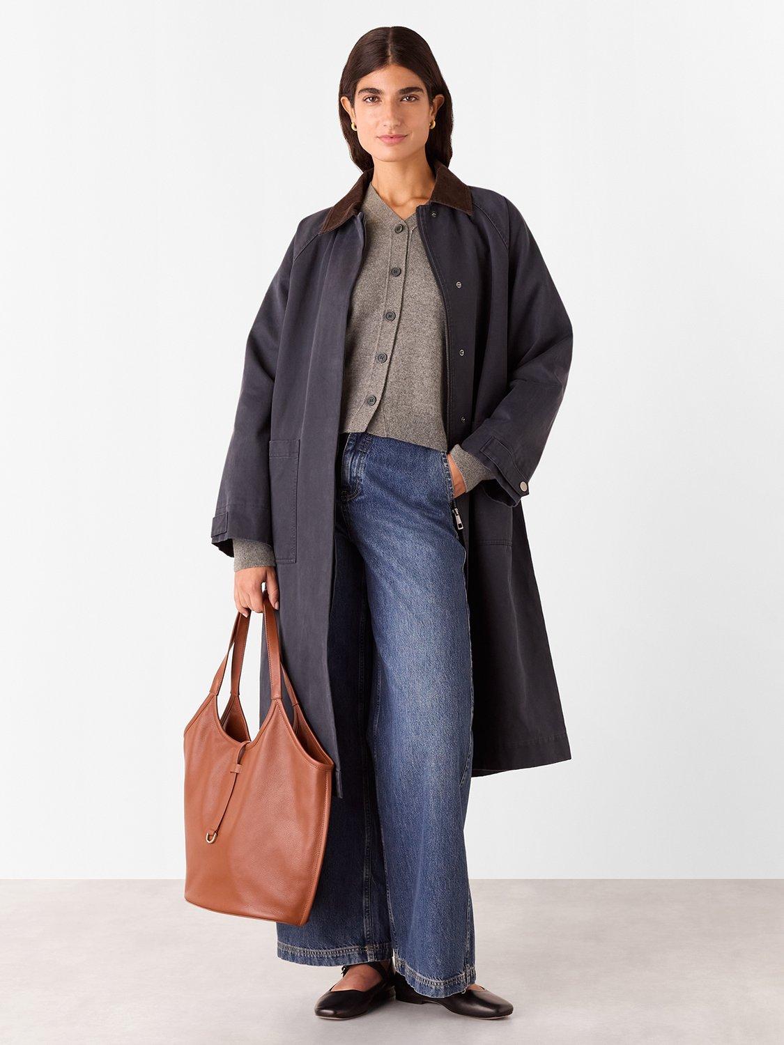Product image 4 of 5, which shows Whistles V-Neck Pure Wool Cardigan, Neutral, XS