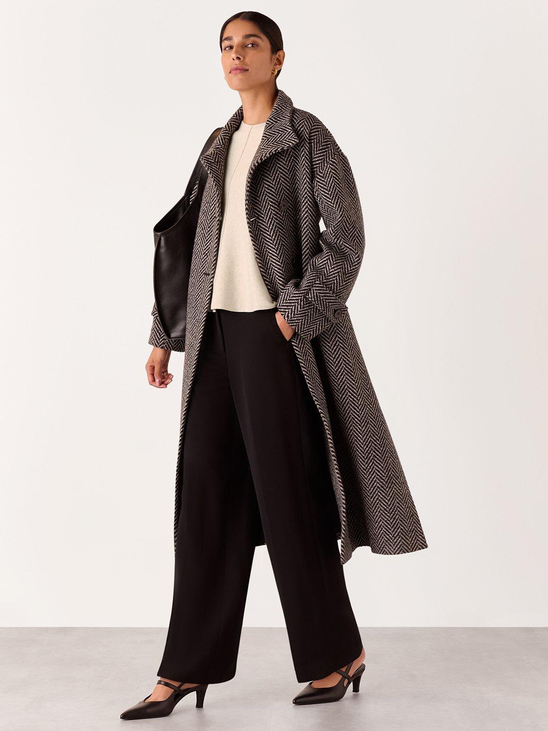 Product image 3 of 5, which shows Whistles Peplum Detail Knit Top, Neutral, 6