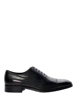Dune London Solver Leather Oxford Shoes, Black