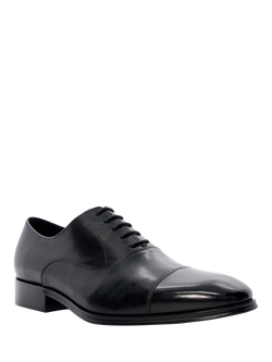 Dune London Solver Leather Oxford Shoes - view 2, Black