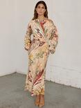 Never Fully Dressed Marble Swirl Dress, Gold/Multi
