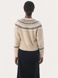 Part Two Laney Argyle Wool Blend Jumper, French Oak - view 2, French Oak