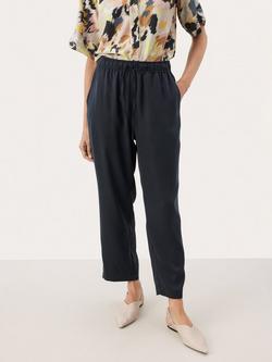 Part Two Jodi Elastic Waist Trousers, Dark Navy, Dark Navy