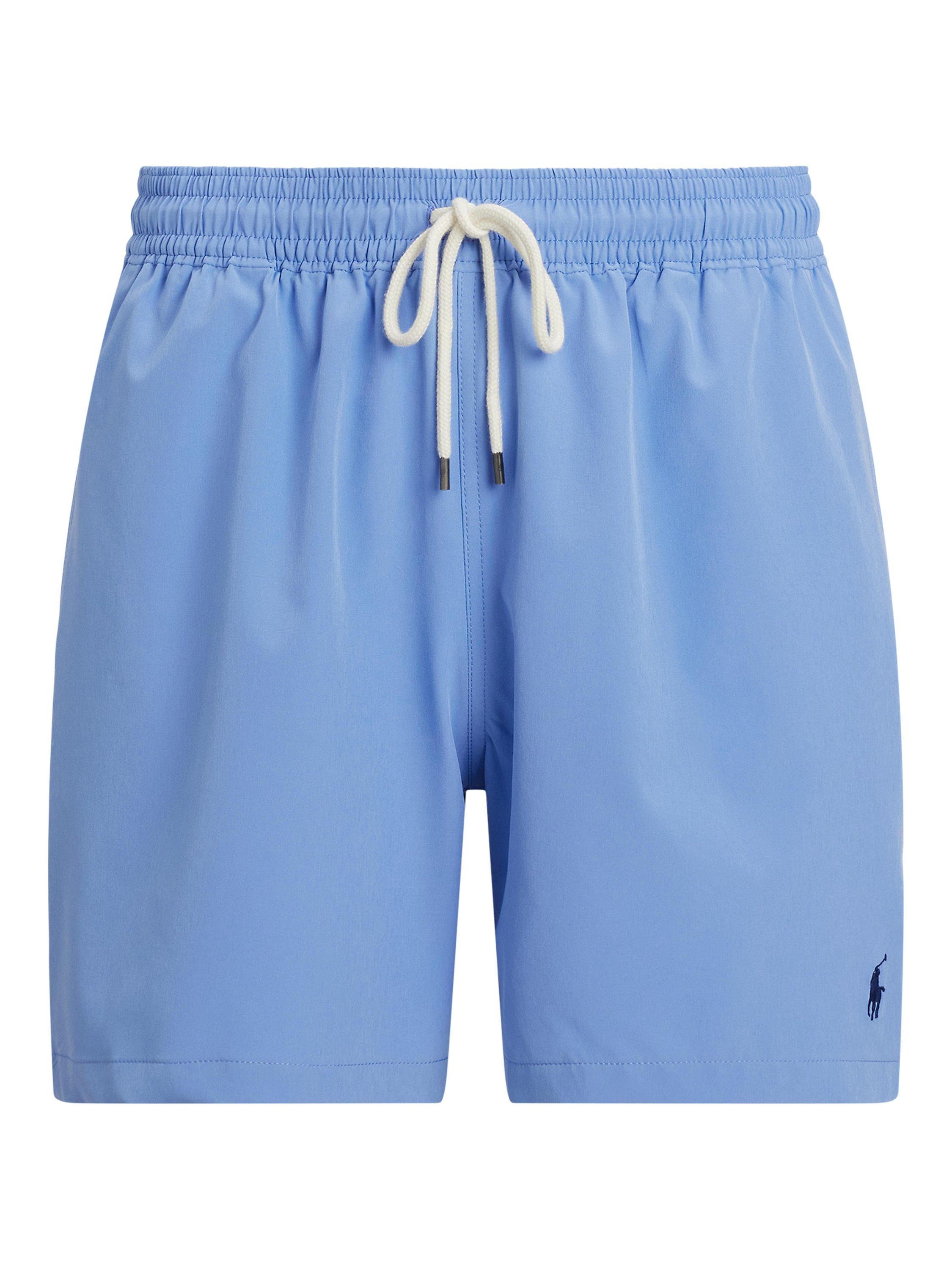 Product image 3 of 3, which shows Polo Ralph Lauren Traveller Swimming Trunks, Harbour Island Blue, S