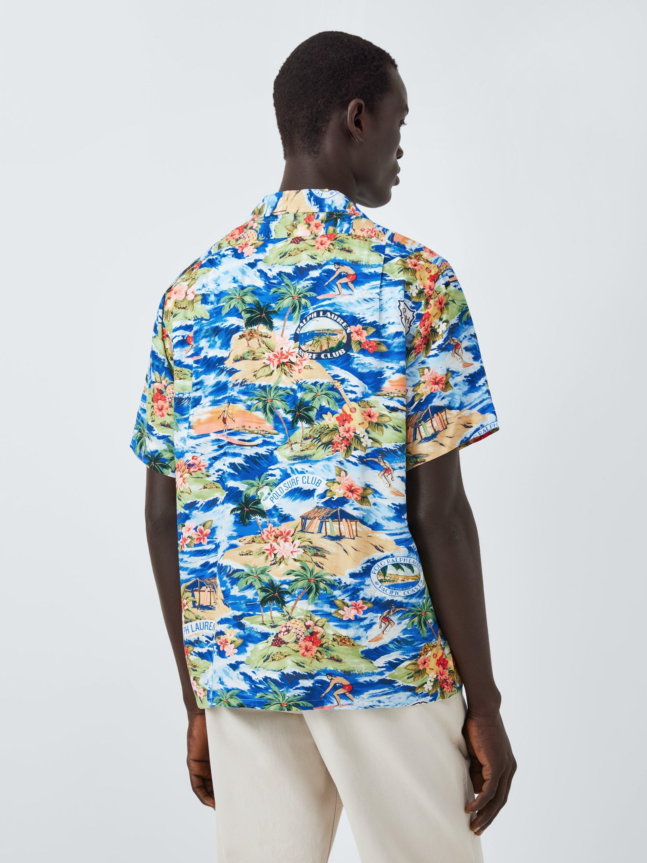 Product image 2 of 6, which shows Polo Ralph Lauren Regular Fit Tropical Scene Camp Collar Shirt, 6704 Polo Surfscenic, S
