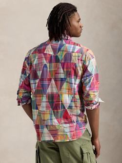 Polo Ralph Lauren Cotton Indian Madras Patchwork Shirt, 4671 Ptchwork Madras - view 2, 4671 Ptchwork Madras