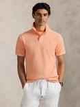 Polo Ralph Lauren Cotton Custom Slim Fit Garment-Dyed Polo Shirt, Amber