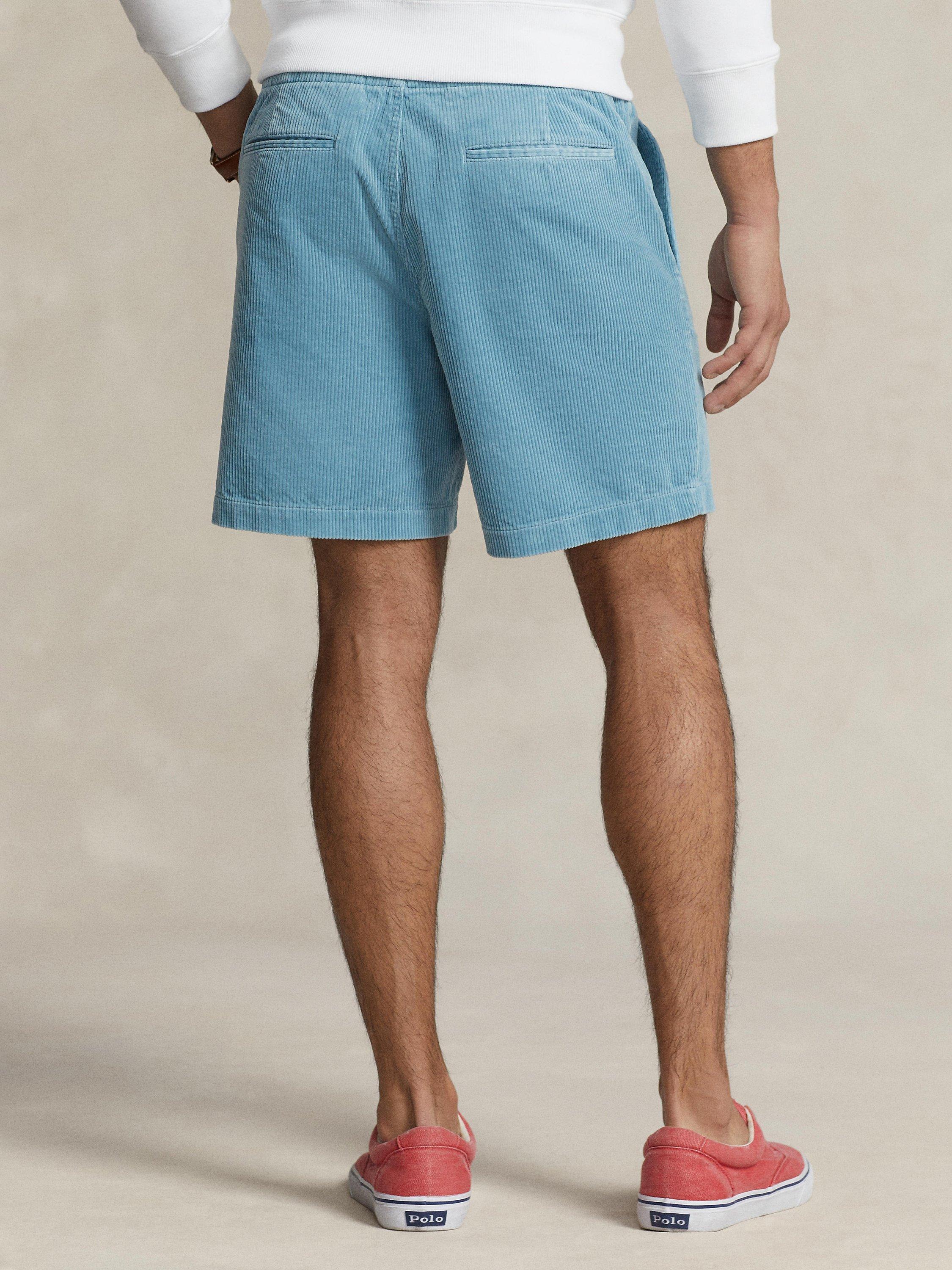 Product image 2 of 5, which shows Polo Ralph Lauren Prepster Cotton Corduroy Shorts, Blue Note, S