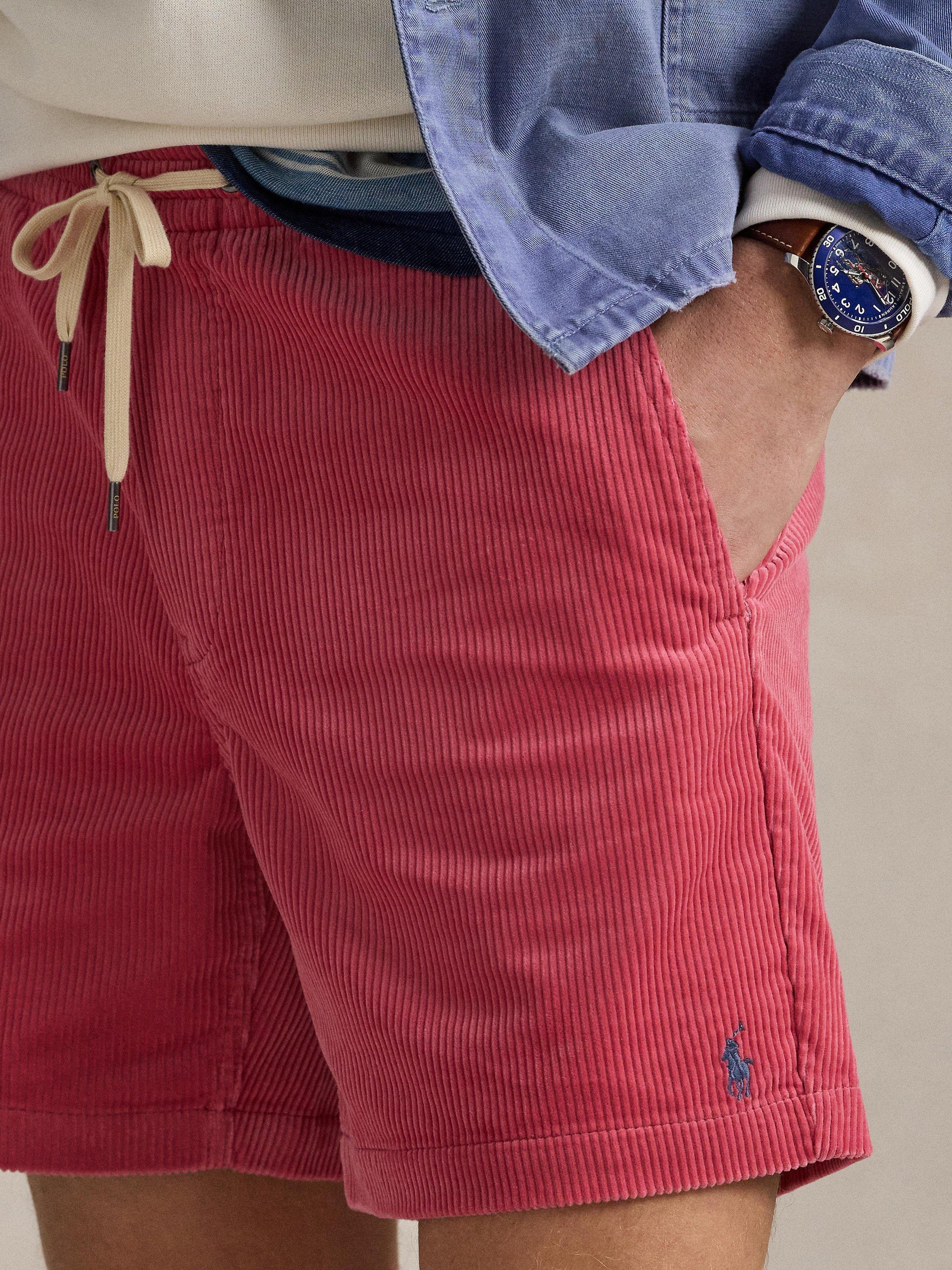 Product image 3 of 5, which shows Polo Ralph Lauren Prepster Cotton Corduroy Shorts, Adirondack Berry, S