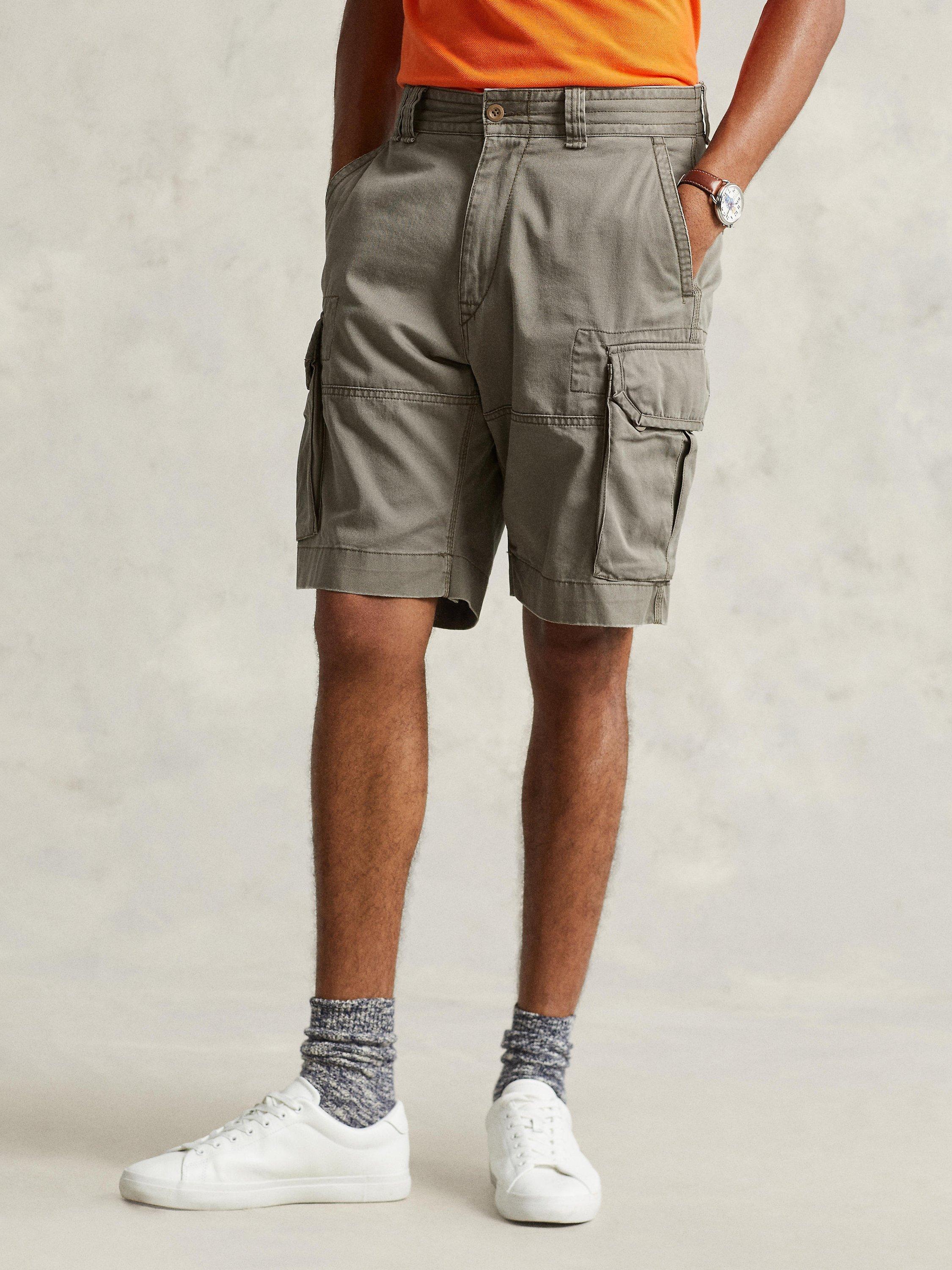 Product image 1 of 5, which shows Polo Ralph Lauren Gellar Cargo Shorts, Mountain Green, 32R