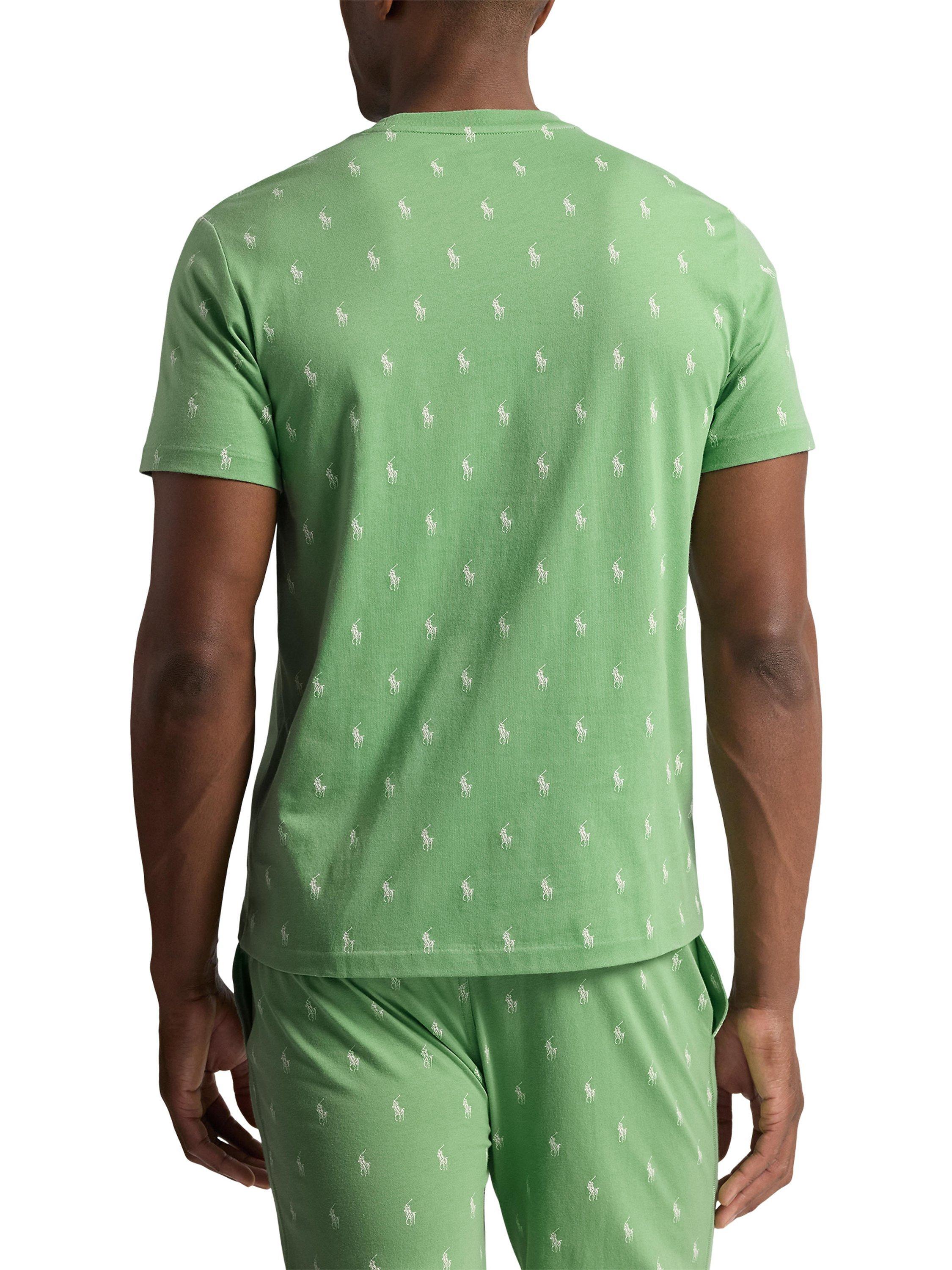 Product image 2 of 3, which shows Polo Ralph Lauren Cotton Lounge T-Shirt, Pistachio Aopp, M