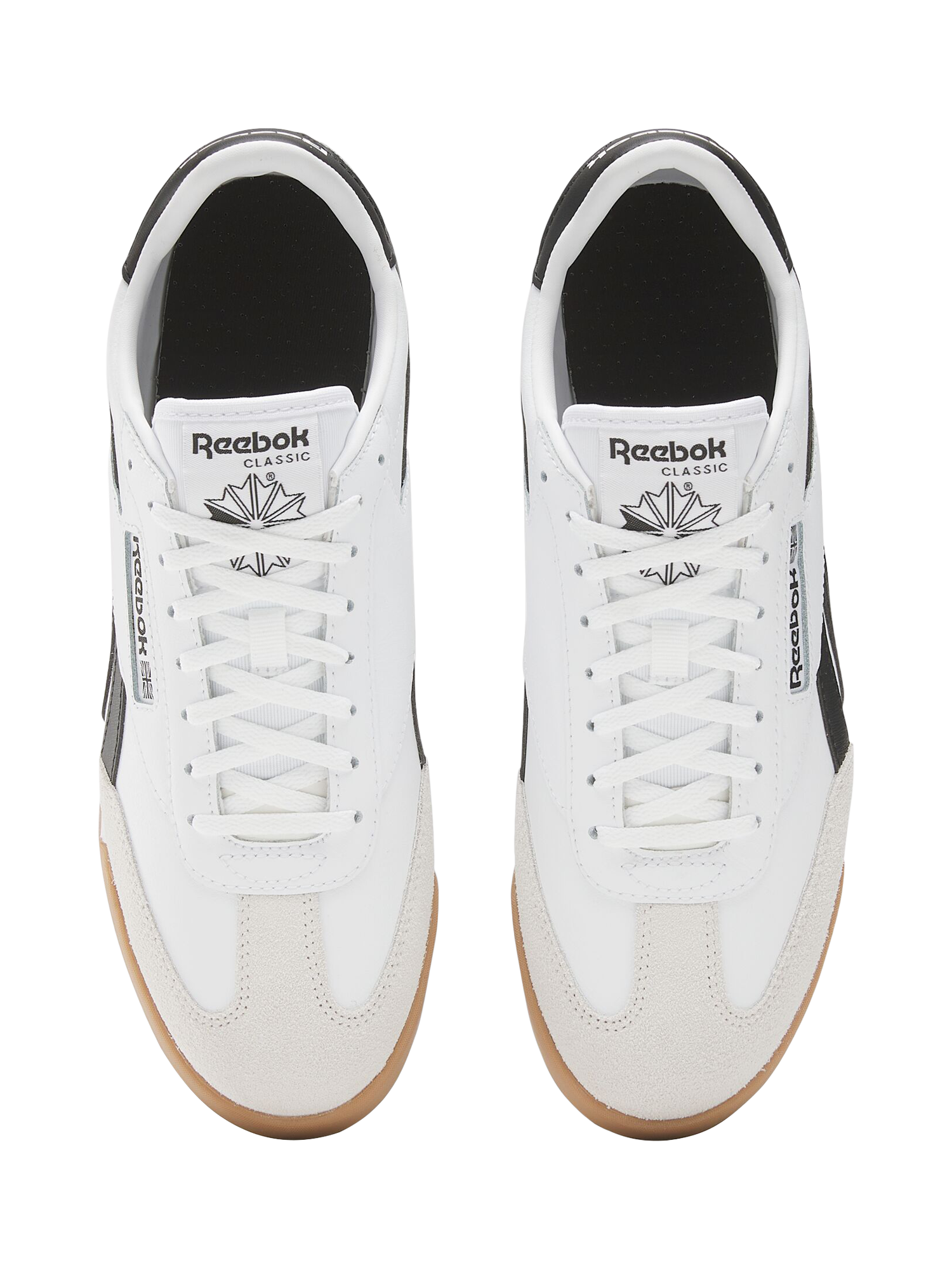 Product image 2 of 4, which shows Reebok Campio XT Leather Blend Lace Up Trainers, White, 7