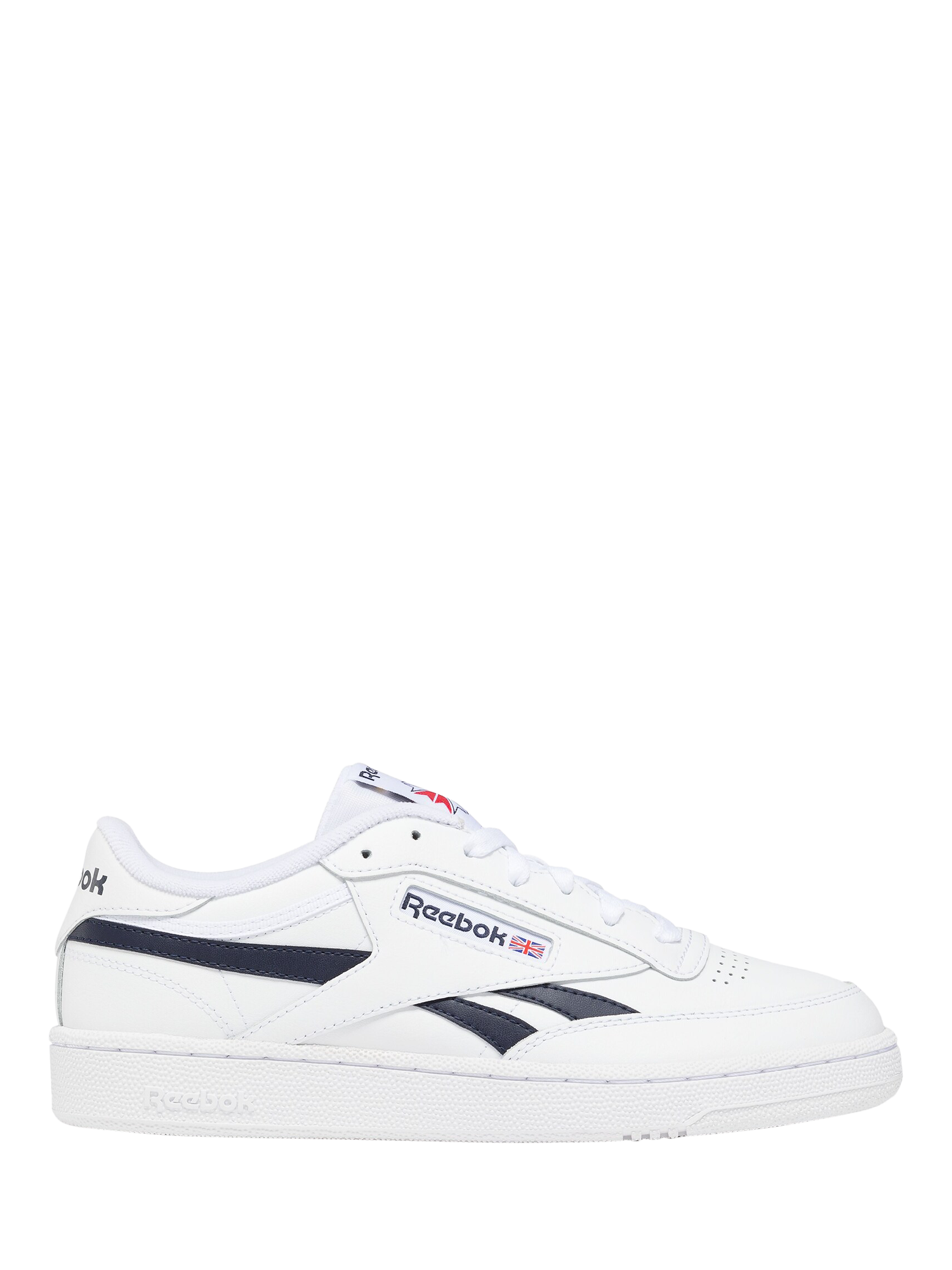 Product image 1 of 9, which shows Rebook Men's Club C Revenge Trainers, White, 7