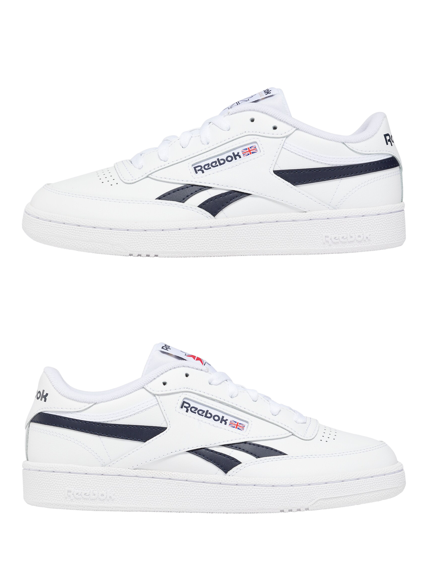 Product image 2 of 9, which shows Rebook Men's Club C Revenge Trainers, White, 7