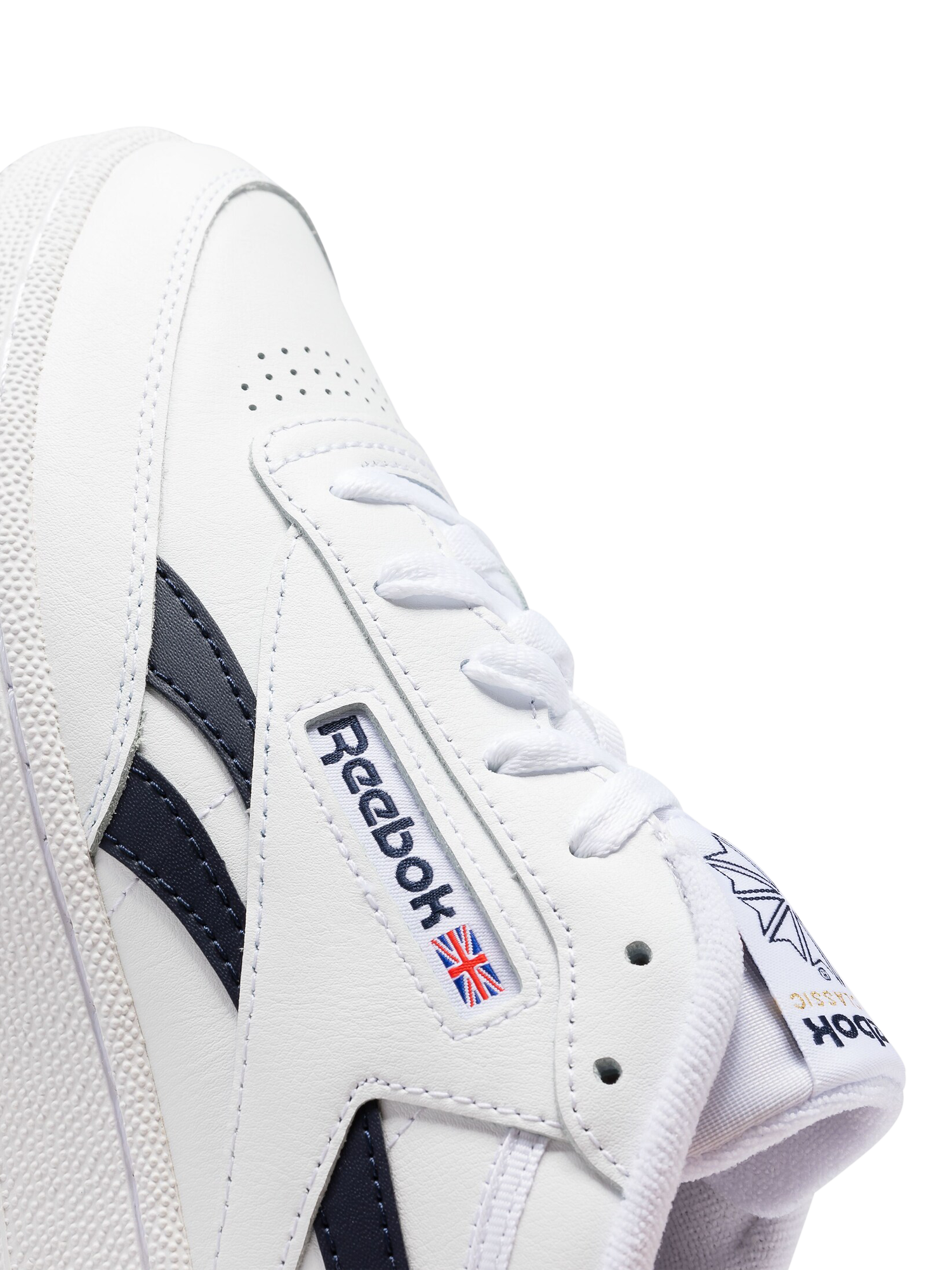 Product image 3 of 9, which shows Rebook Men's Club C Revenge Trainers, White, 7