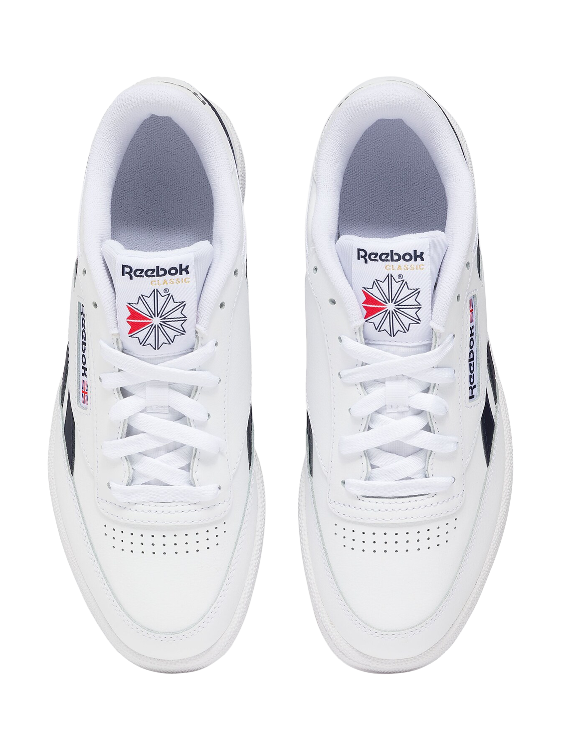 Product image 4 of 9, which shows Rebook Men's Club C Revenge Trainers, White, 7