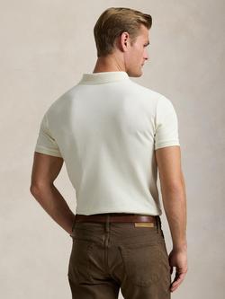 Polo Ralph Lauren Cotton Custom Slim Fit Short Sleeve Polo Shirt - view 2, Pment Cream/C8634