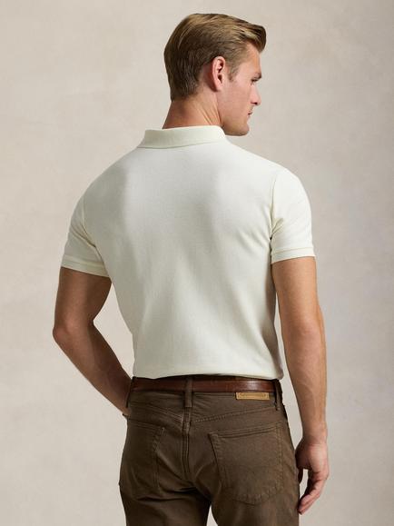 Polo Ralph Lauren Cotton Custom Slim Fit Short Sleeve Polo Shirt - view 2, Pment Cream/C8634
