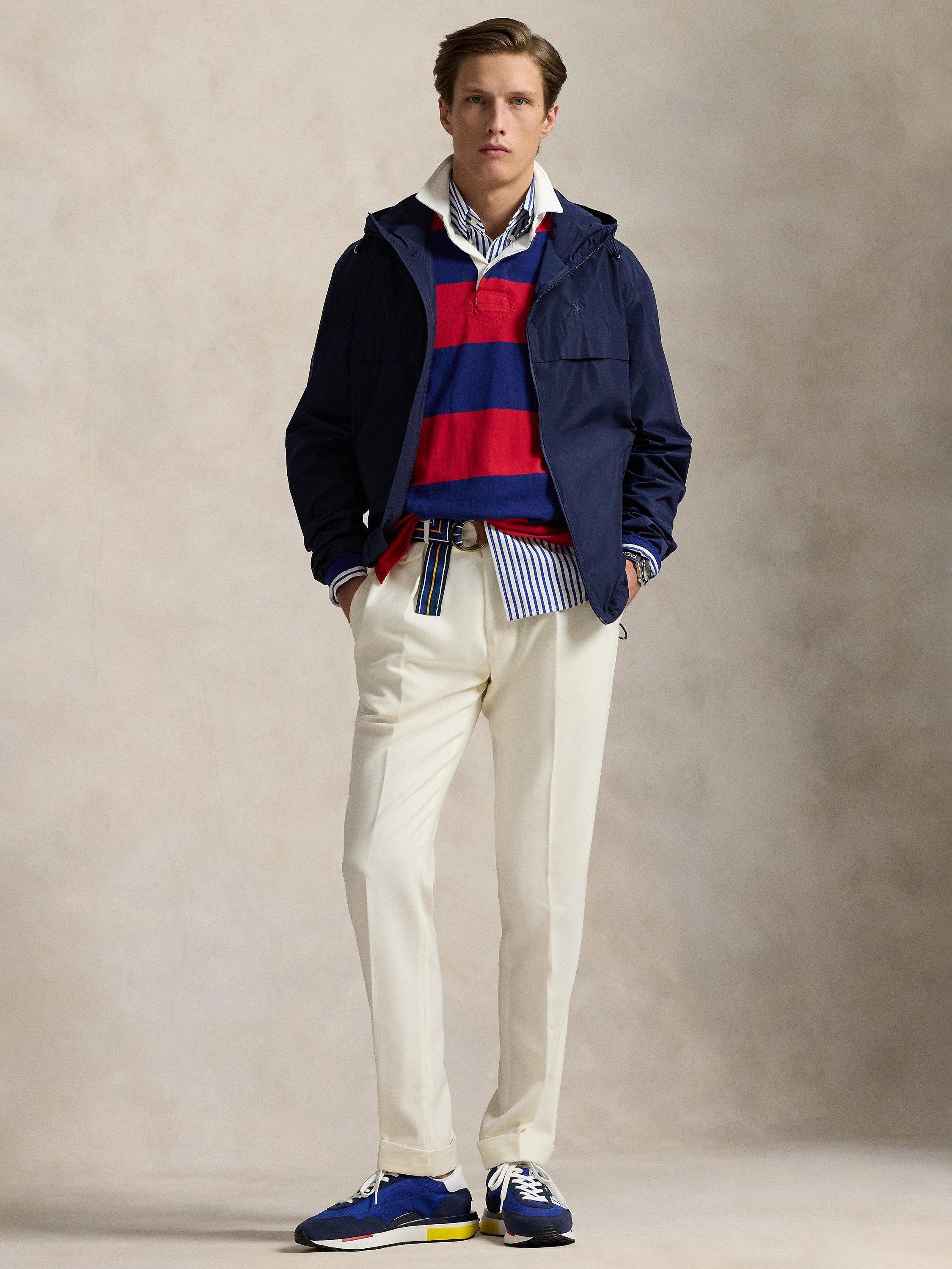 Product image 4 of 6, which shows Polo Ralph Lauren Water-Repellent Windbreaker Jacket, Newport Navy, S
