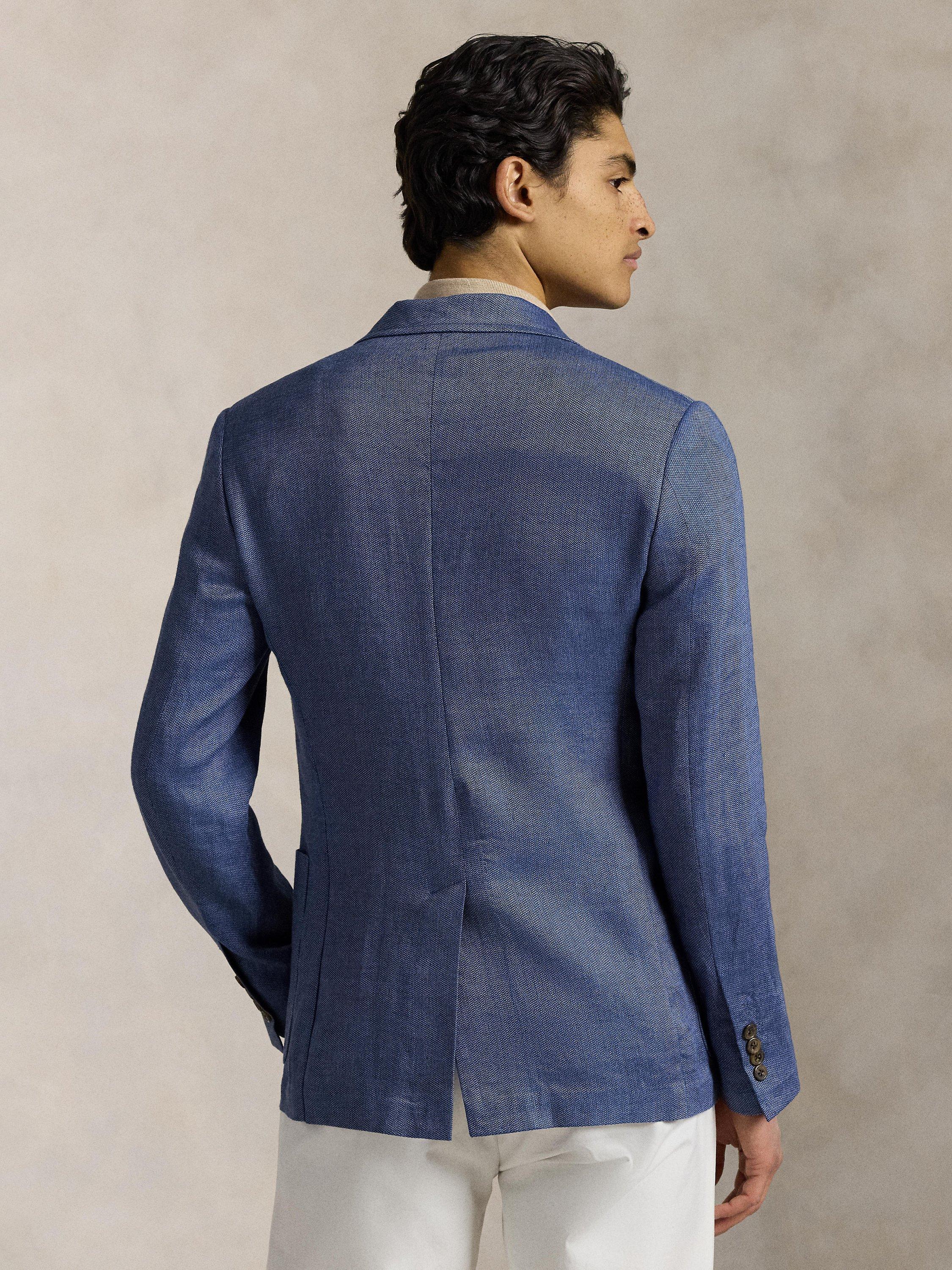 Product image 2 of 5, which shows Polo Ralph Lauren Soft Modern Twill Blazer, Navy, 38R