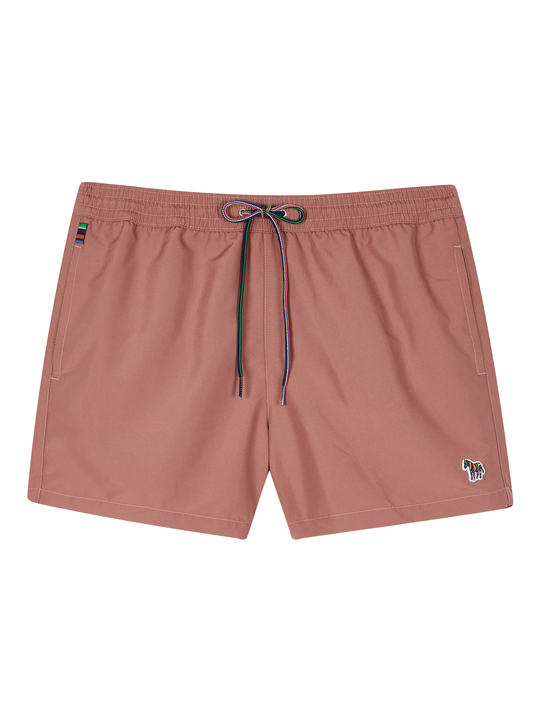 Product image 1 of 2, which shows Paul Smith Zebra Logo Swim Shorts, Pink Mid, S