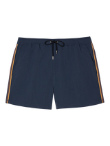 Paul Smith Artist Stripe Trim Swim Shorts, Blue Navy