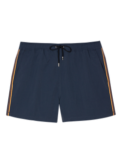 Paul Smith Artist Stripe Trim Swim Shorts, Blue Navy, Blue Navy