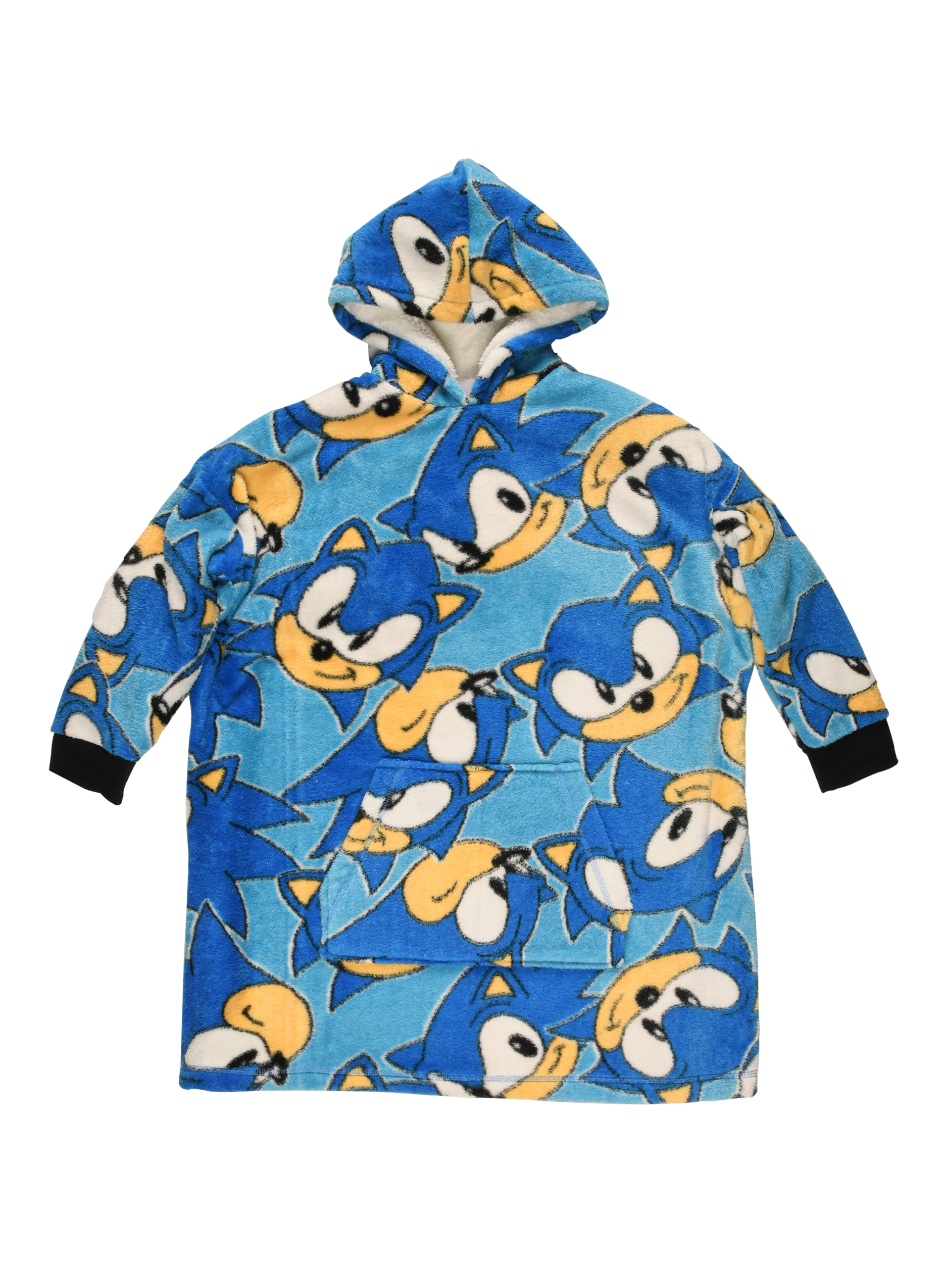 Product image 3 of 4, which shows Brand Thread Sonic Hooded Blanket, Blue, One Size