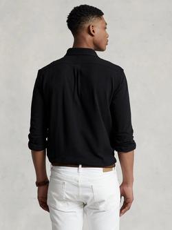 Ralph Lauren Cotton Mesh Button Down Shirt - view 2, Polo Black