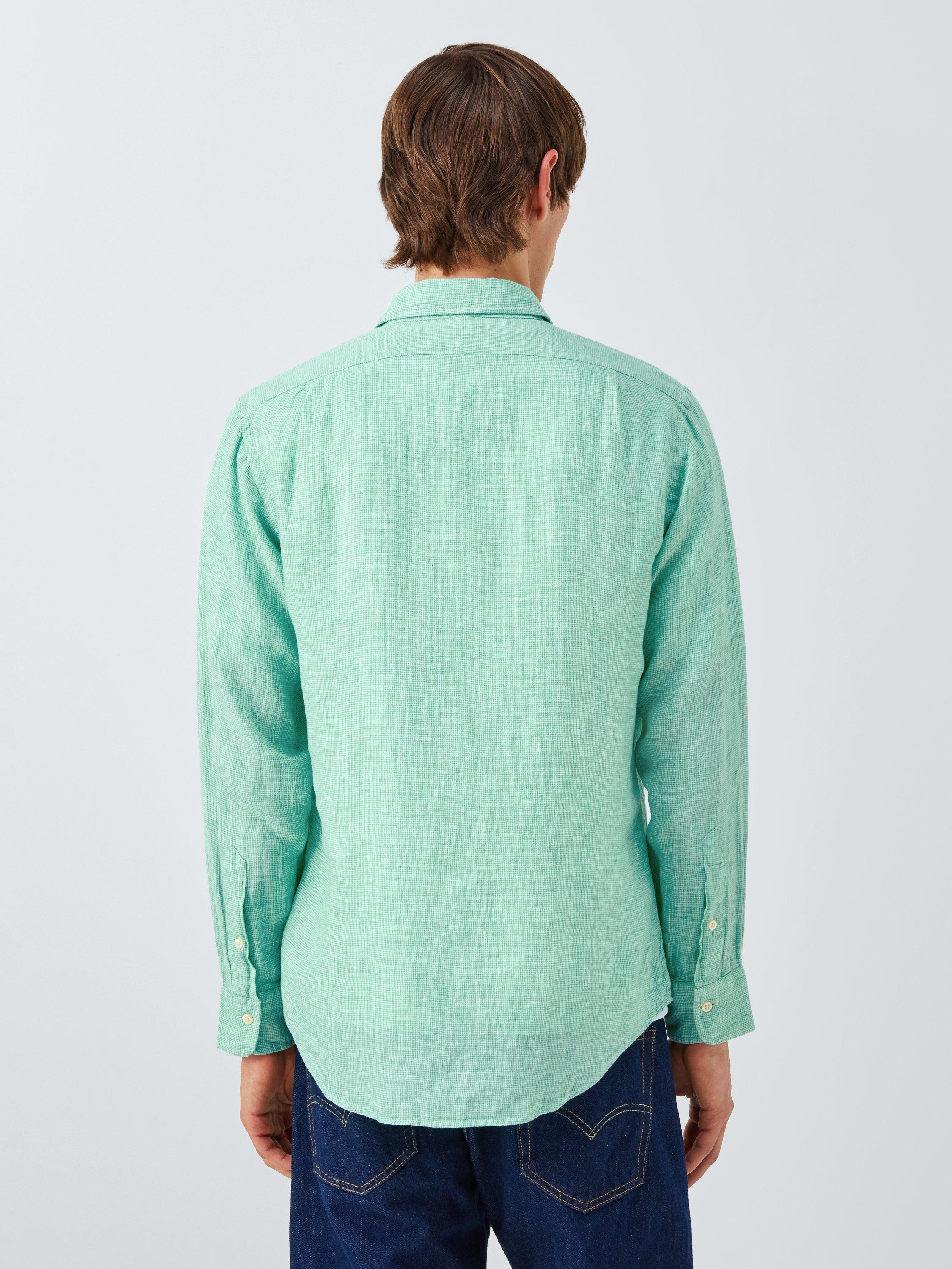 Product image 2 of 6, which shows Ralph Lauren Polo Pony Linen Shirt, 6555e Key West White, S