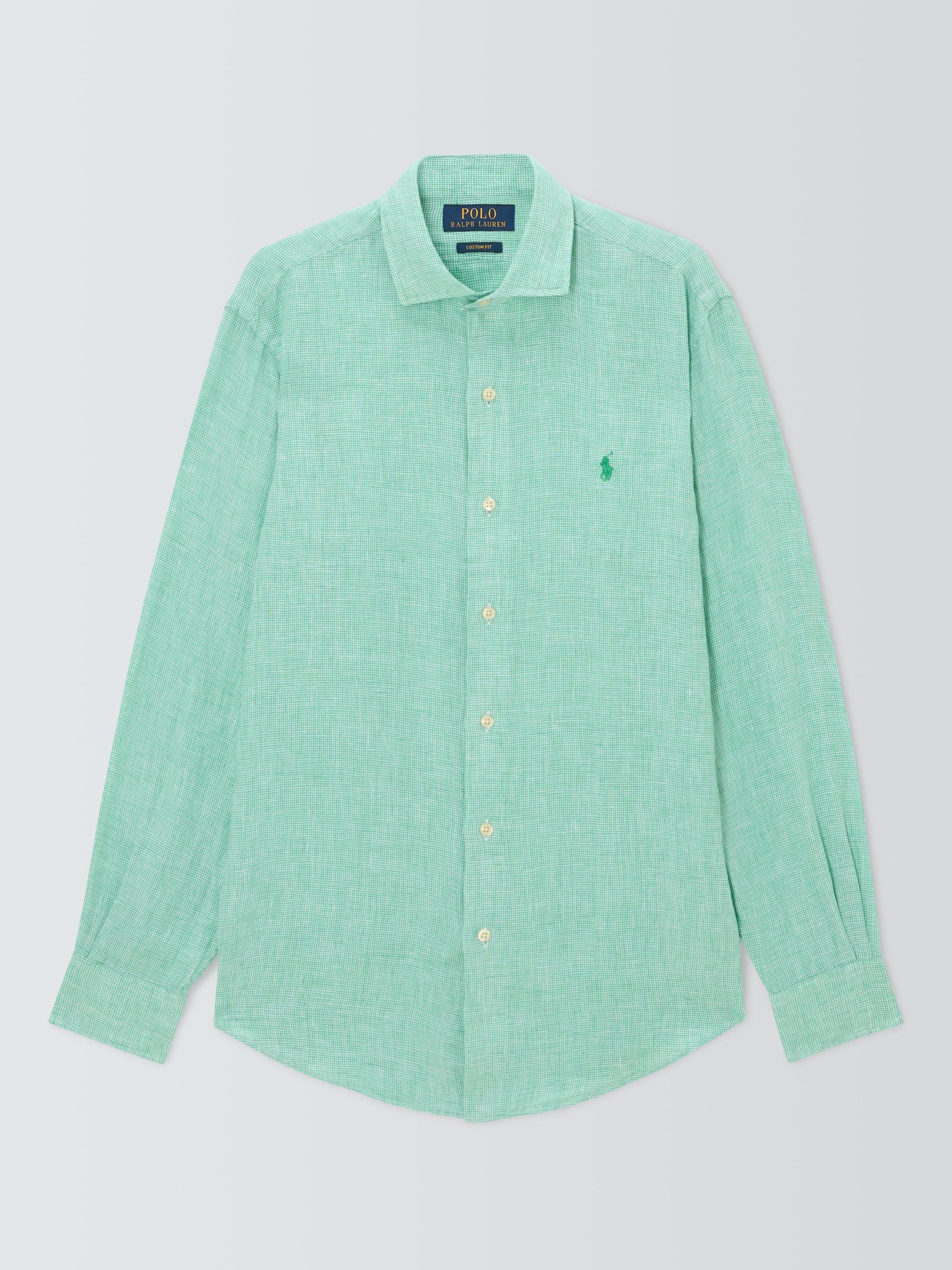 Product image 4 of 6, which shows Ralph Lauren Polo Pony Linen Shirt, 6555e Key West White, S