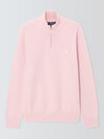 Polo Ralph Lauren Cotton Half-Zip Sweater, Ballet Pink Hthr