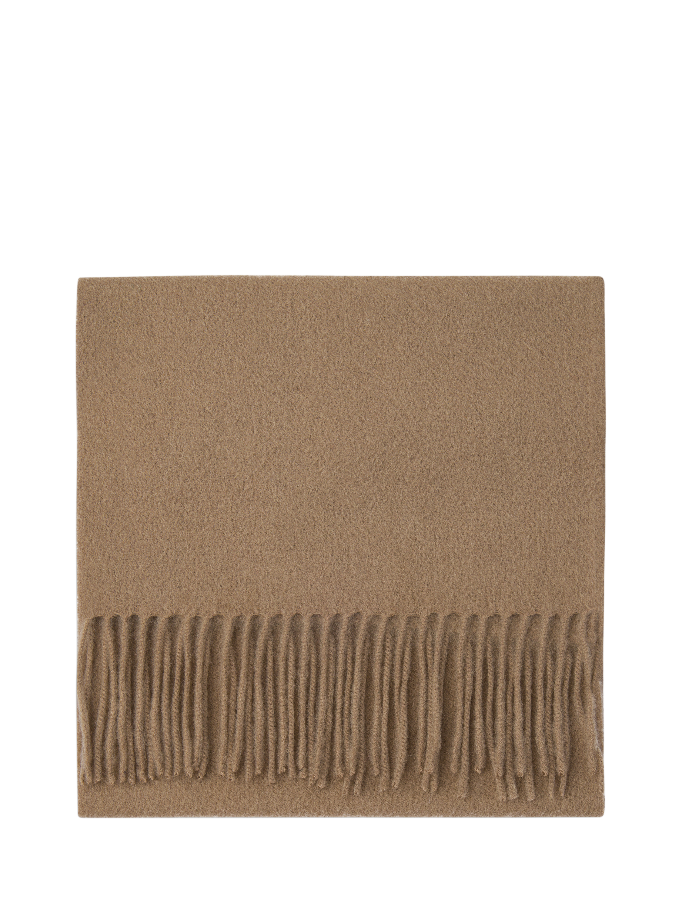 Product image 1 of 4, which shows Hackett London Cashmere Scarf, Camel Beige, One Size