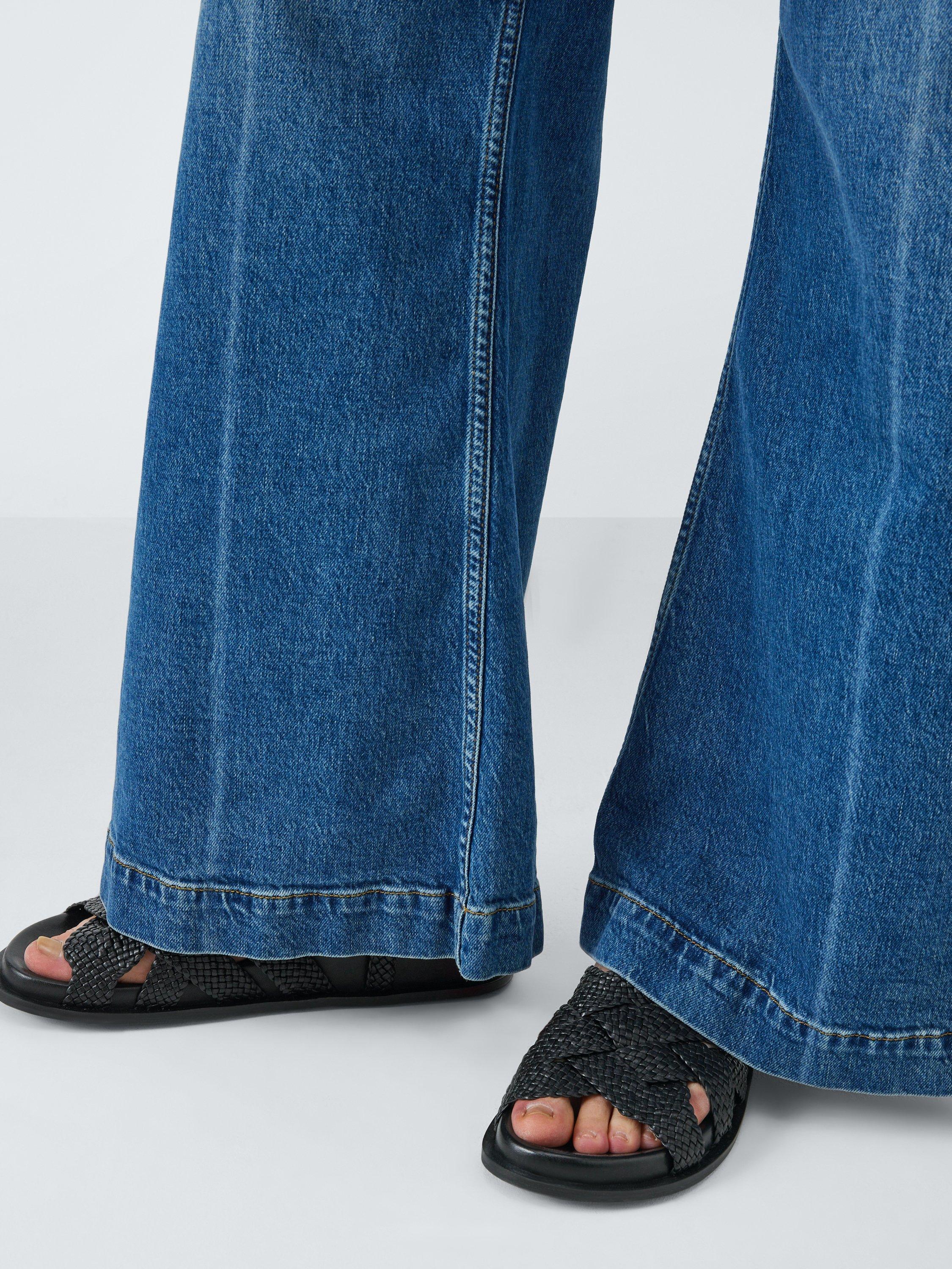 Product image 2 of 6, which shows John Lewis Lambeth Leather Woven Cross Strap Gladiator Footbed Sandals, Black, 3