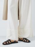 John Lewis ANYDAY Langham Leather Casual Slingback Fisherman Sandals