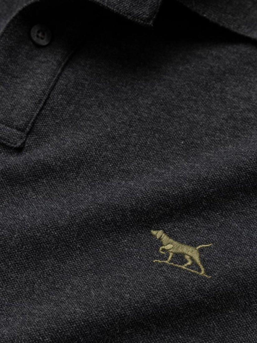 Product image 5 of 5, which shows Rodd & Gunn The Original Gunn Cotton Straight Fit Short Sleeve Polo Shirt, Charcoal, XS