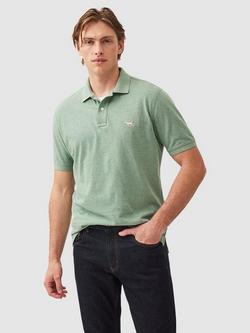 Rodd & Gunn The Original Gunn Cotton Straight Fit Short Sleeve Polo Shirt, Dusty Sage