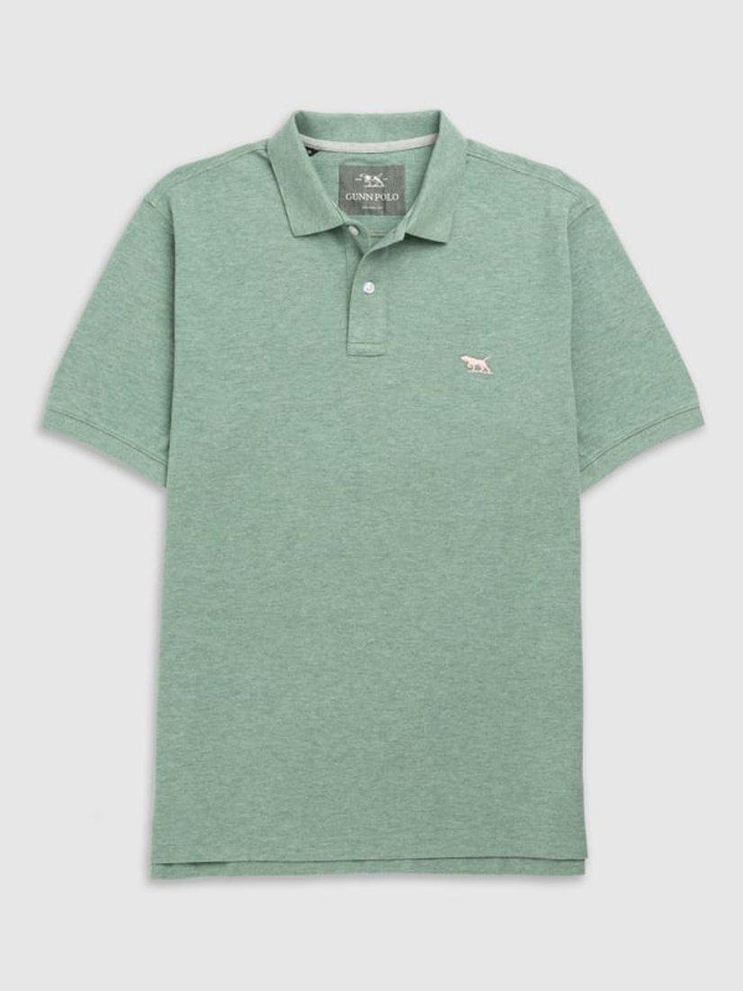 Product image 4 of 5, which shows Rodd & Gunn The Original Gunn Cotton Straight Fit Short Sleeve Polo Shirt, Dusty Sage, XS